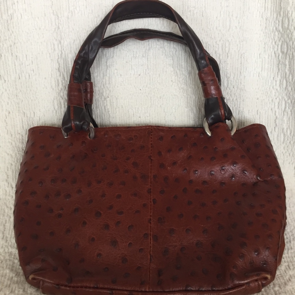 Ciccone Piero ostrich embossed leather purse